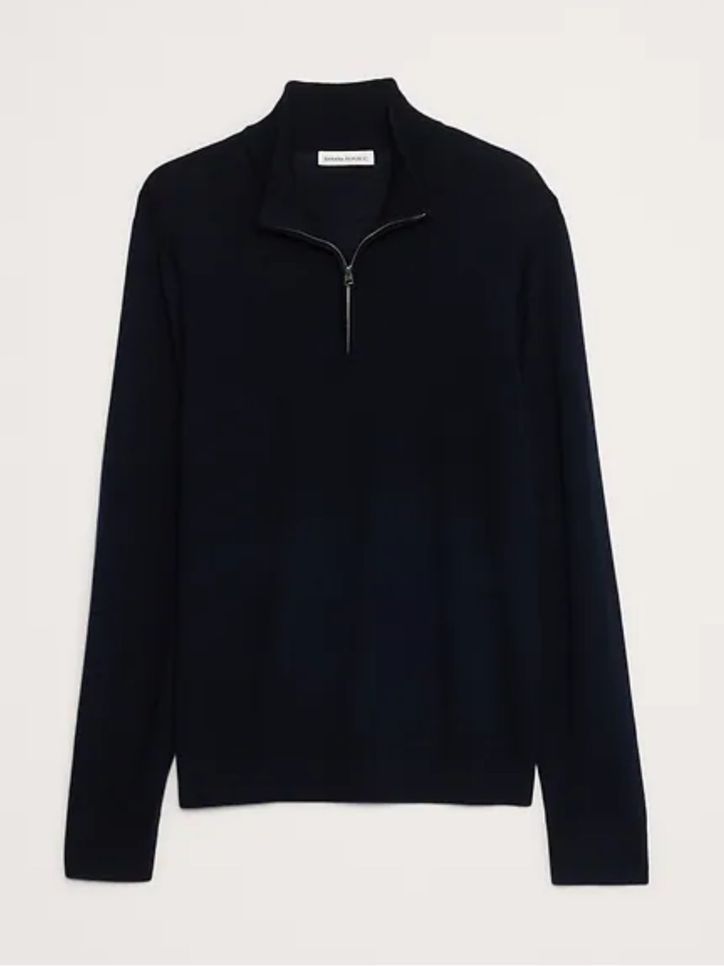 Banana Republic 100% Fine Merino Wool By Baruffa Quarter Zip Size Large Like New